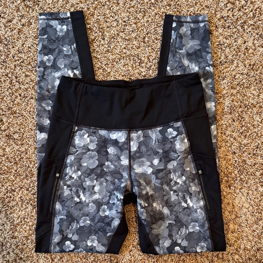 NWOT Athleta Fleece-Lined Tights, Medium Tall